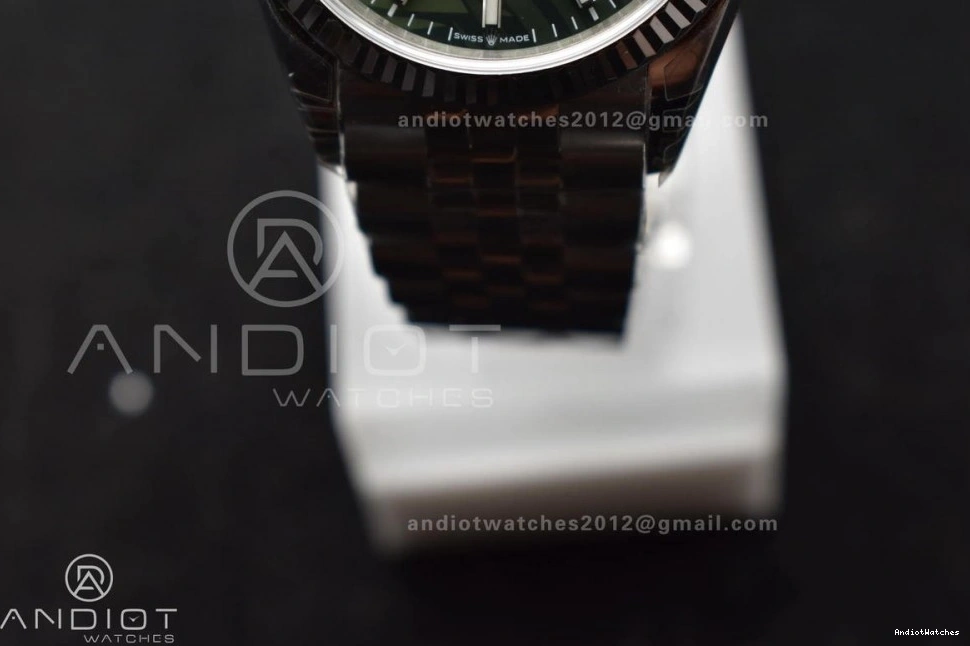 Jubilee Dial on Trendsetting VS Best Leaf 576 904L Steel Bracelet VSF SS DateJust Edition 36 Green 1:1 126234 0330